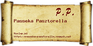 Passeka Pasztorella névjegykártya